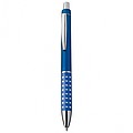 Plastic ball pen with sparkling dot grip zone, blue
