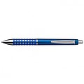 Plastic ball pen with sparkling dot grip zone, blue