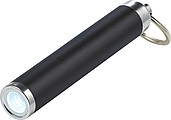 Pocket-sized LED flashlight with key ring.