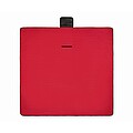 Polar fleece picnic blanket, red