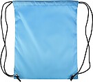 Polyester (210D) drawstring backpack, light blue