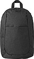 Polyester (300D) backpack, with main compartment, front pocket and interior pocket.