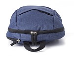 Polyester (300D) backpack, with main compartment, front pocket and interior pocket.