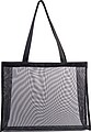 Polyester beach bag, black
