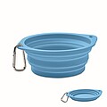 Portable pet bowl 350 ml, baby blue