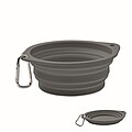 Portable pet bowl 350 ml, stone grey