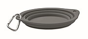 Portable pet bowl 350 ml, stone grey
