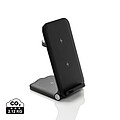 Powerpal 3 in 1 RCS recycled plastic 15W charger, black