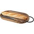 Prestige acacia wood chopping board with bread knife, wood