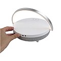 Prixton 4-in-1 10W Bluetooth® speaker with LED light and wireless charging base, white