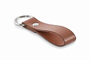 PU loop key ring, brown