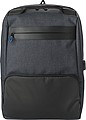 PVC backpack with anti-theft back pocket.
