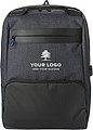PVC backpack with anti-theft back pocket.