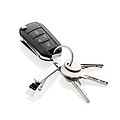 RCS recycled zinc alloy bottle opener keychain, silver