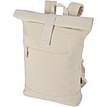 Recanvas 14” GRS recycled rolltop backpack 16L, sandstone