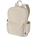 Recanvas 15.6” GRS recycled city backpack 16L, sandstone