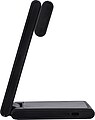 Recycled ABS 3-in-1 magnetic wireless charger Valerio, black