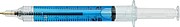 Recycled ABS syringe shaped ballpen Dr. David, light blue
