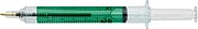 Recycled ABS syringe shaped ballpen Dr. David, light green