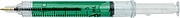 Recycled ABS syringe shaped ballpen Dr. David, light green