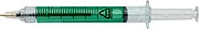 Recycled ABS syringe shaped ballpen Dr. David, light green