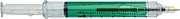 Recycled ABS syringe shaped ballpen Dr. David, light green