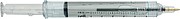 Recycled ABS syringe shaped ballpen Dr. David, neutral