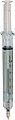 Recycled ABS syringe shaped ballpen Dr. David, neutral