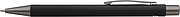 Recycled aluminium ballpen Emmett, black
