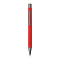 Recycled aluminium ballpen Emmett, red