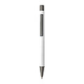 Recycled aluminium ballpen Emmett, white
