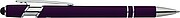 Recycled aluminium ballpen Primo, purple