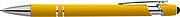 Recycled aluminium ballpen Primo, yellow