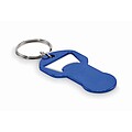 Recycled aluminium bottle opener k, blue