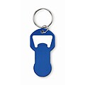 Recycled aluminium bottle opener k, blue
