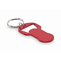 Recycled aluminium bottle opener k, red