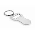 Recycled aluminium bottle opener k, silver
