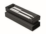 Recycled aluminium pen set, white