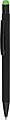 Recycled aluminium rubberized ballpen Formentera, lime