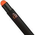 Recycled aluminium rubberized ballpen Formentera, orange