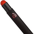 Recycled aluminium rubberized ballpen Formentera, red