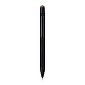 Recycled aluminium rubberized ballpen Formentera, rose gold