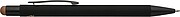 Recycled aluminium rubberized ballpen Formentera, rose gold