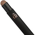 Recycled aluminium rubberized ballpen Formentera, rose gold