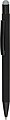 Recycled aluminium rubberized ballpen Formentera, silver