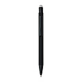 Recycled aluminium rubberized ballpen Formentera, white