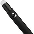 Recycled aluminium rubberized ballpen Formentera, white