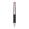 Recycled carton four-color ballpen Deborah, black