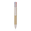Recycled carton four-color ballpen Deborah, brown