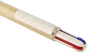 Recycled carton four-color ballpen Deborah, brown